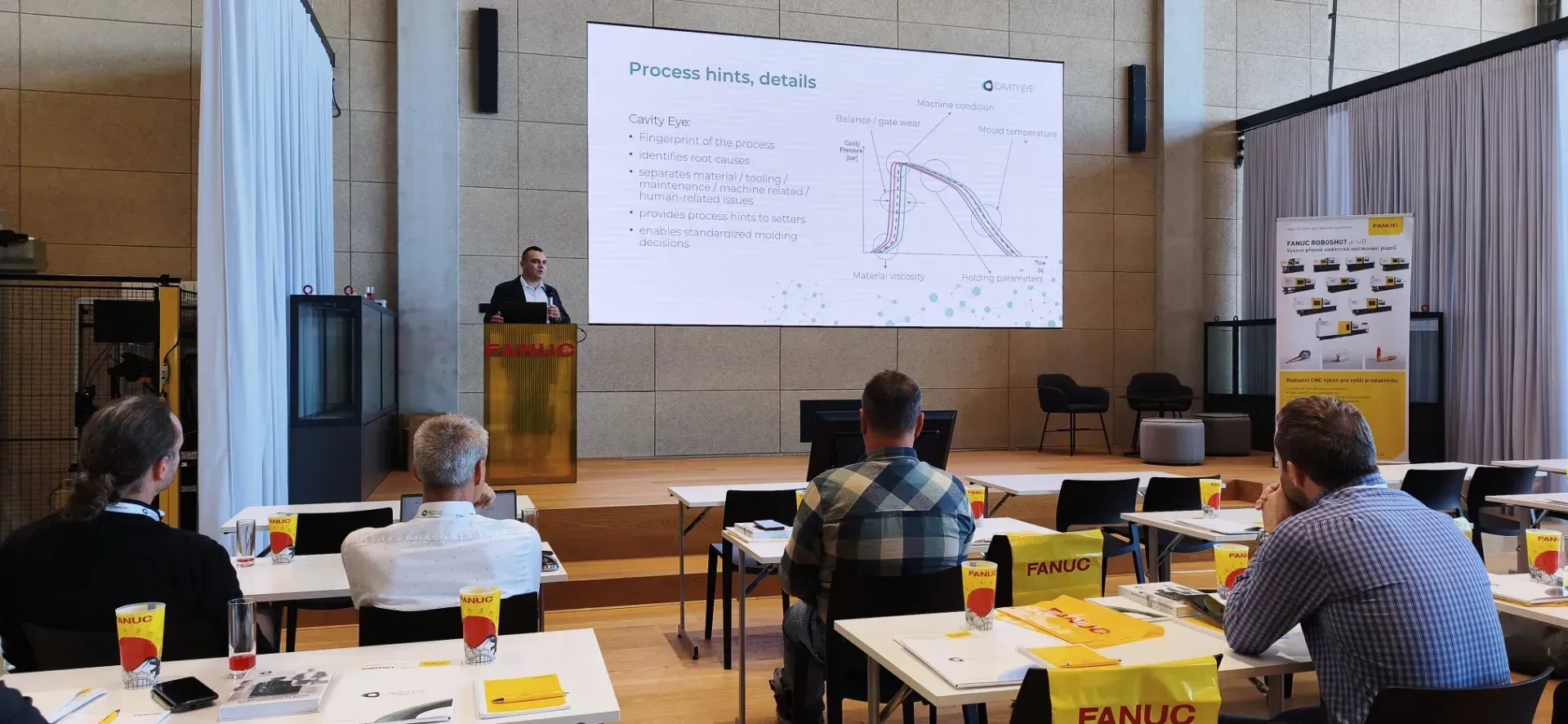 Presentation about cavity pressure curves and their relation to injection molding problems